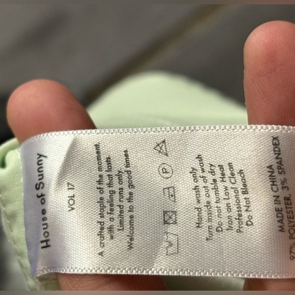 House of Sunny Pants Paradise Green Grass Sisi Swirl Zip slit size 2 - Picture 8 of 8